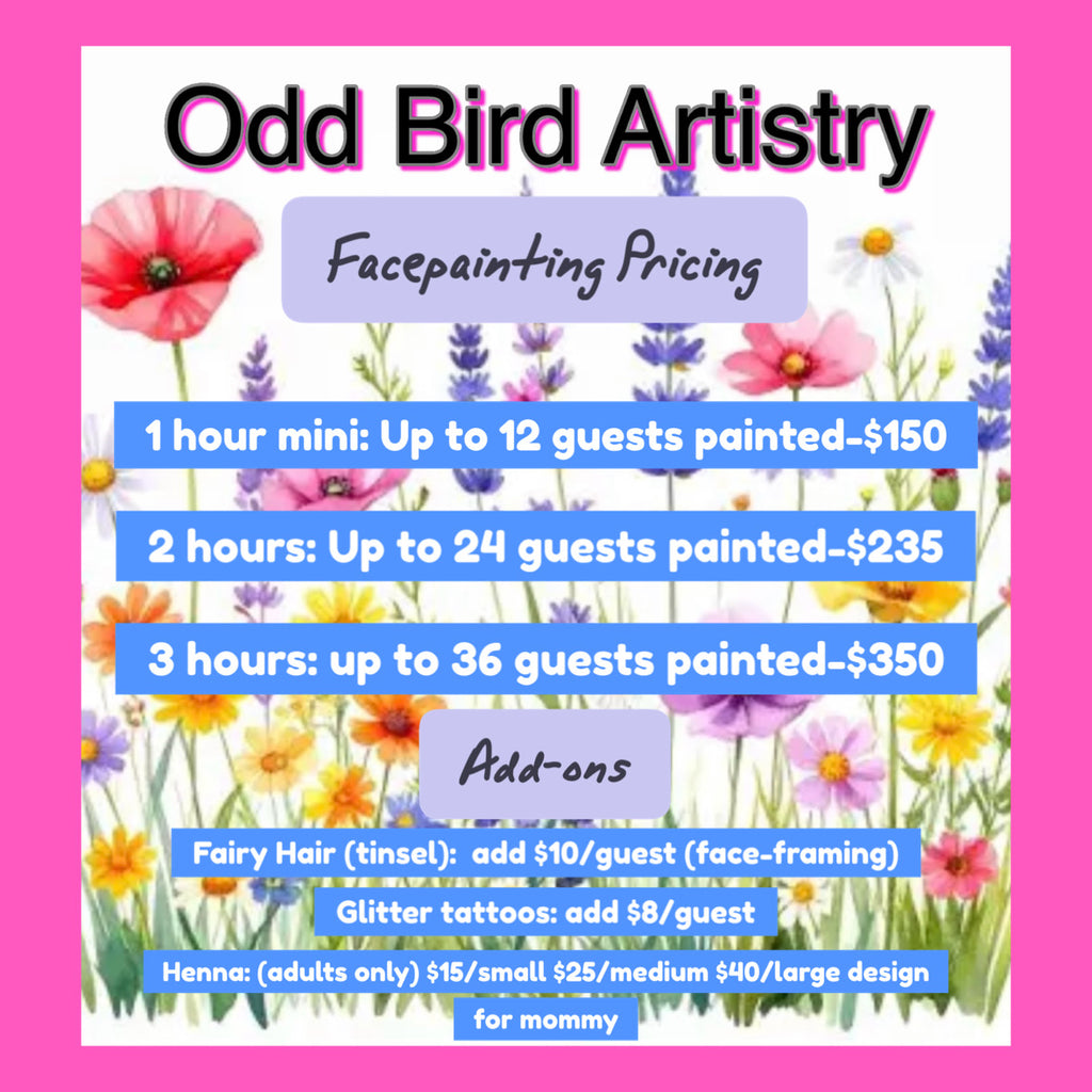 Party Add on 🎨 FACE PAINTING (Independent service)