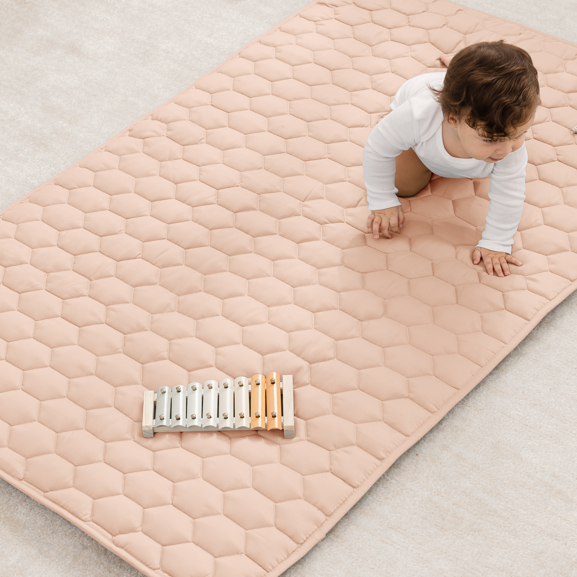 Premium Play Mat, Quilted Baby Mat for Floor by Comfy Cubs