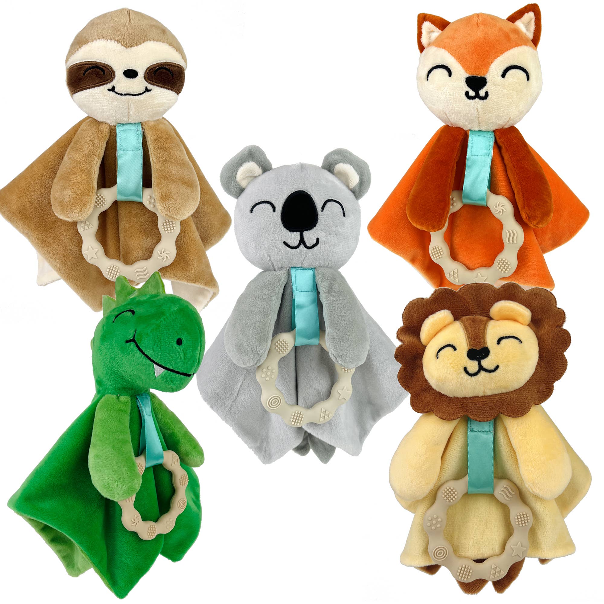 Finley Fox Lovey - Plush Teething Toy Security Blanket