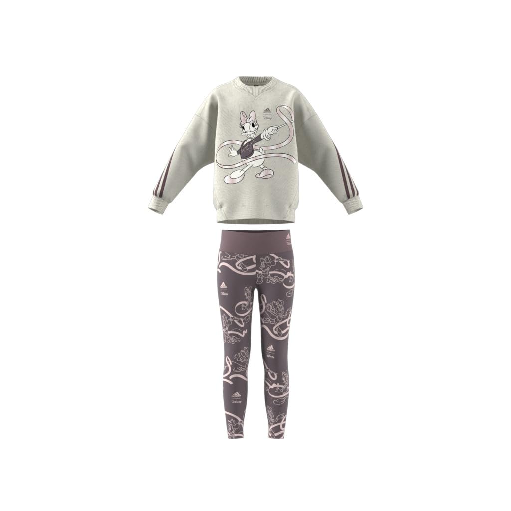adidas Toddler Girls Minnie Mouse Jogger Set Casual - Grey, Purple