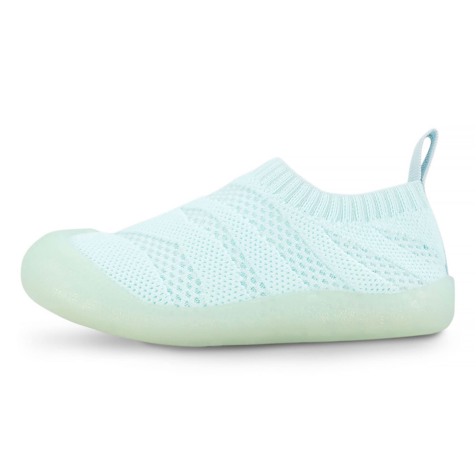 JAN & JUL Slip-on Knit Shoes, Machine Washable and Lightweight Sneakers for Toddler Boys and Girls