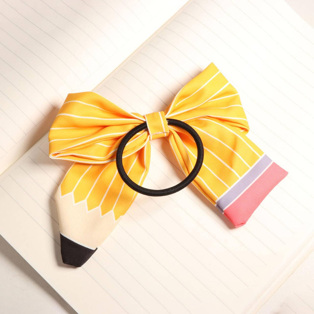 First Day of School Outfits Supplies Stuff for Girls,Pencil Hair Clips Hair Bow Hair Accessories for Teen,Back to School Hair Clips Bows Uniform for Student (2Pcs)