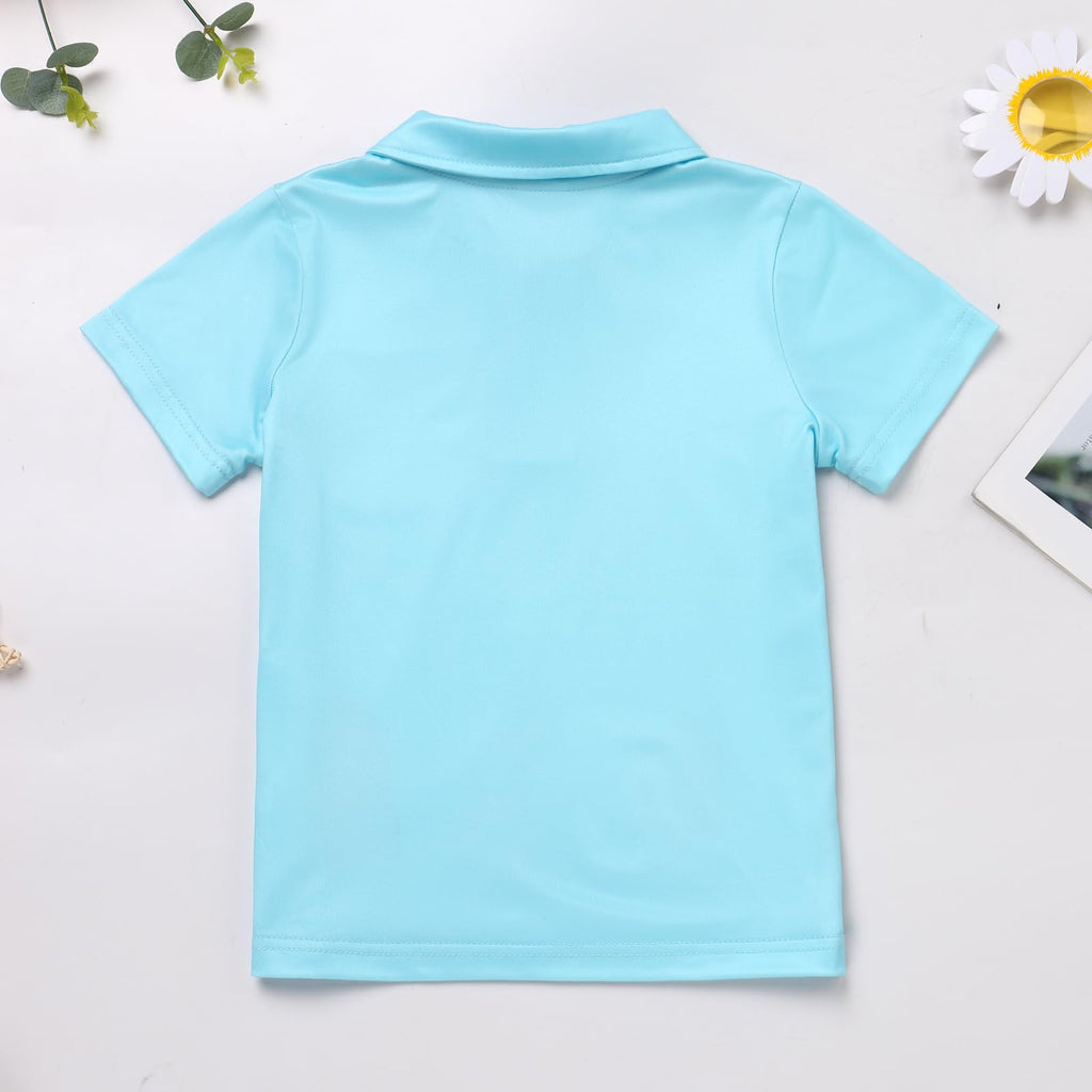 FYMNSI Boys Back to School Shirt School Supplies Short Sleeves Tees Tops Toddler Kids Summer Casual Henley Shirts Clothes