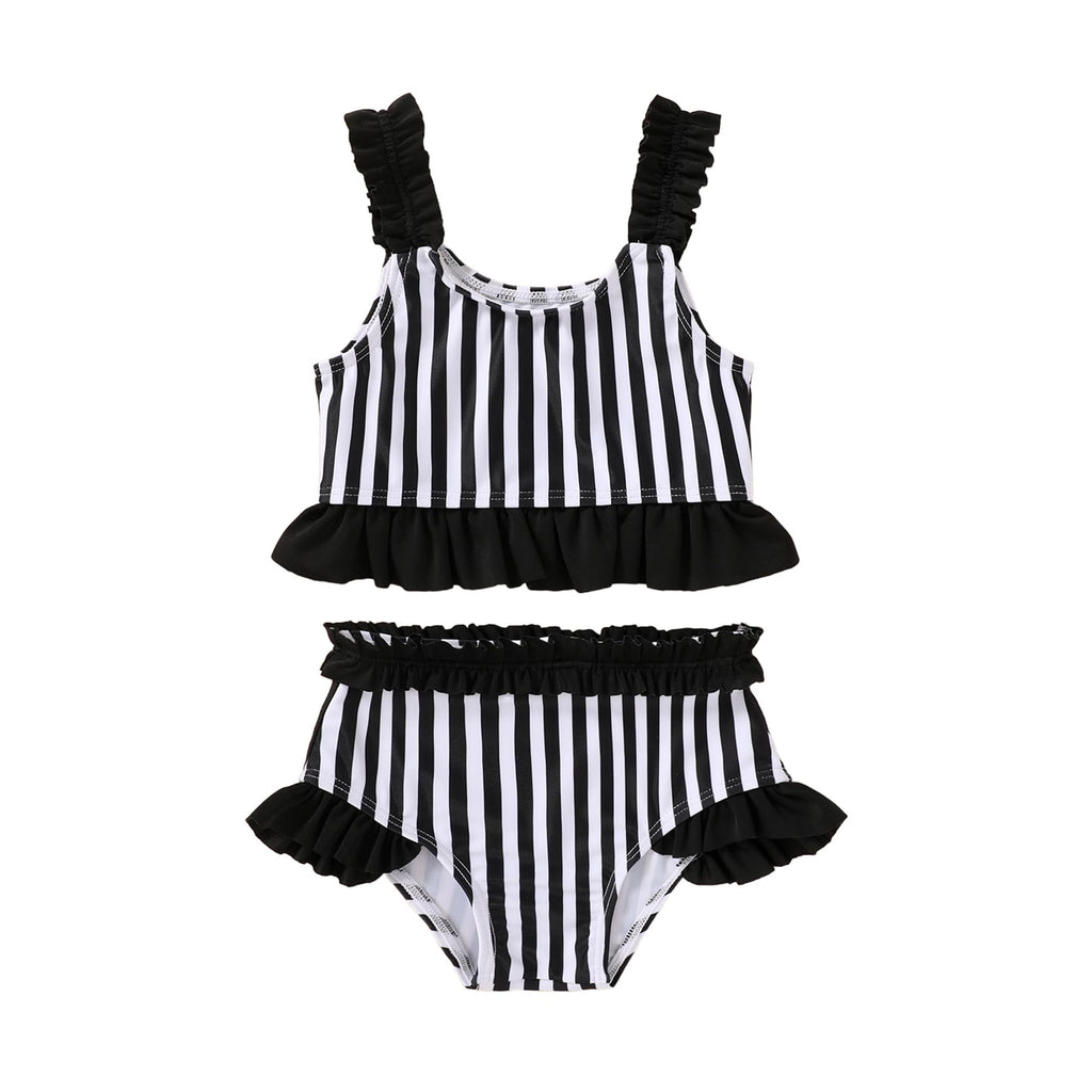 Happy Town Baby Infant Swimsuit Girl Toddler Bathing Suit Girl Summer Beach Bikini Tankini 2-Piece Swimwear 3-24 Months 2t-5t
