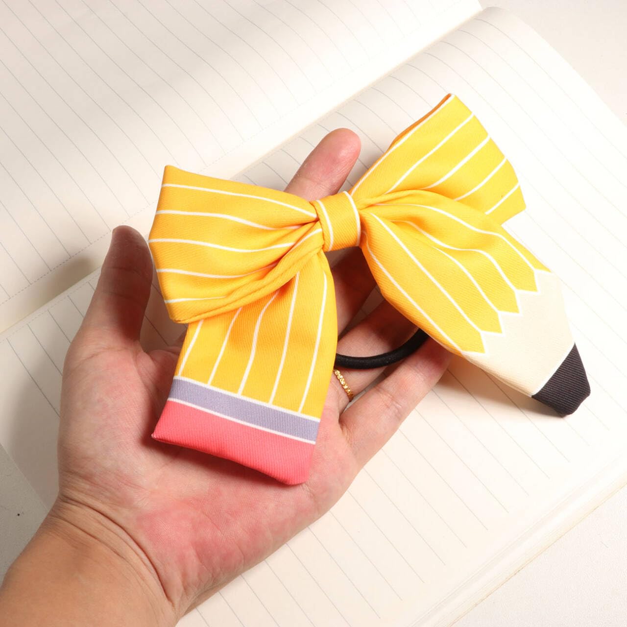 First Day of School Outfits Supplies Stuff for Girls,Pencil Hair Clips Hair Bow Hair Accessories for Teen,Back to School Hair Clips Bows Uniform for Student (2Pcs)