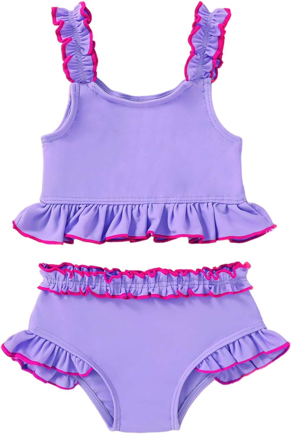 Happy Town Baby Infant Swimsuit Girl Toddler Bathing Suit Girl Summer Beach Bikini Tankini 2-Piece Swimwear 3-24 Months 2t-5t