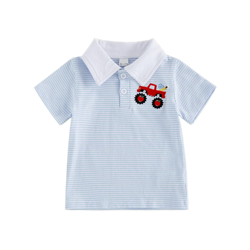 Toddler Boy Back to School Outfits Polo Shirt Summer Clothes