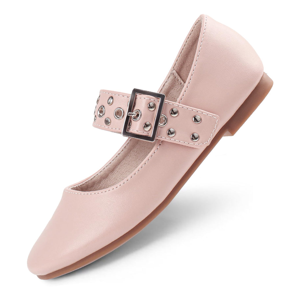 Wulubaba School Shoes for Girls, Black Mary Jane Flats | School Uniform, Non-Slip Sole, Round Toe, Toddler And Little Girl, Daily Dress Wear