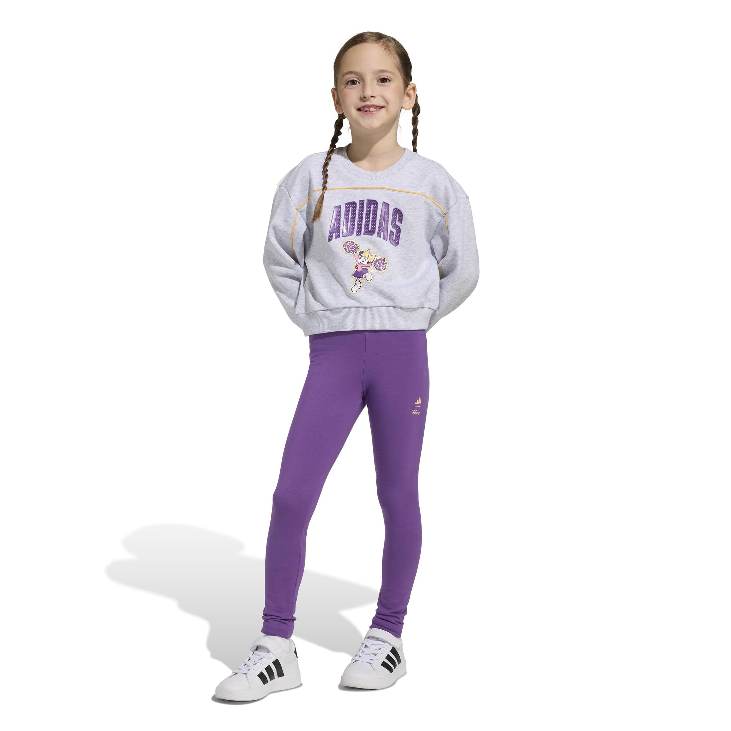 adidas Toddler Girls Minnie Mouse Jogger Set Casual - Grey, Purple