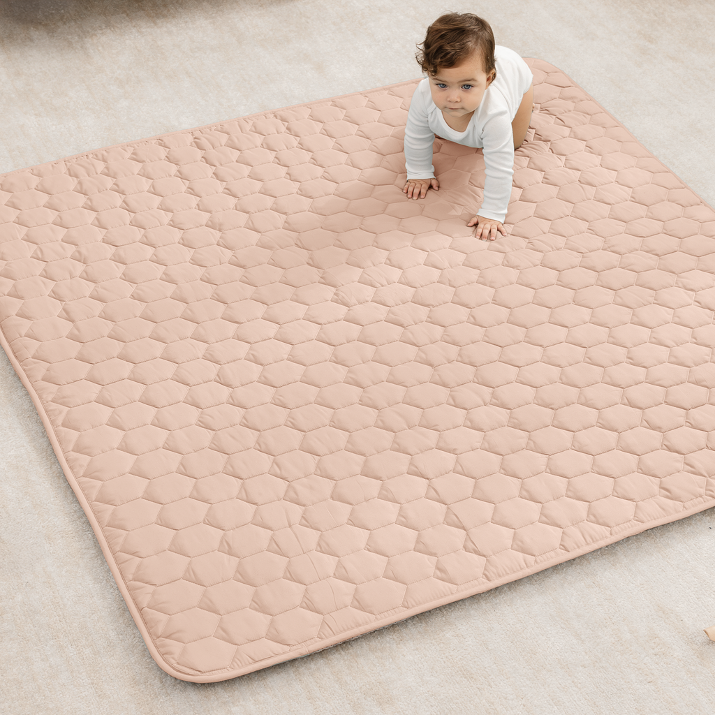 Premium Play Mat, Quilted Baby Mat for Floor by Comfy Cubs
