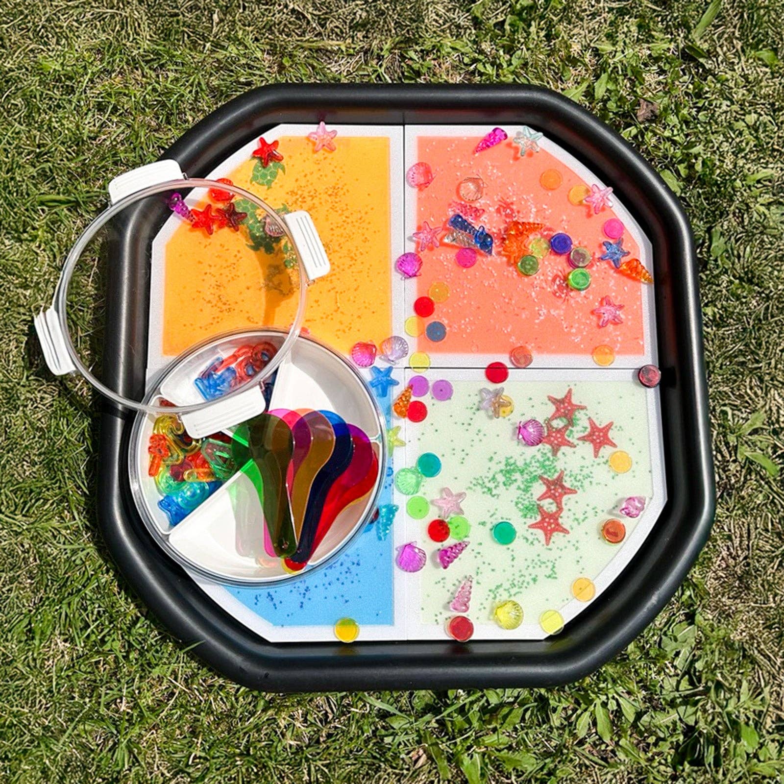UV or Fluorescent Glow-in-the-Dark Tuff Tray Play Mat