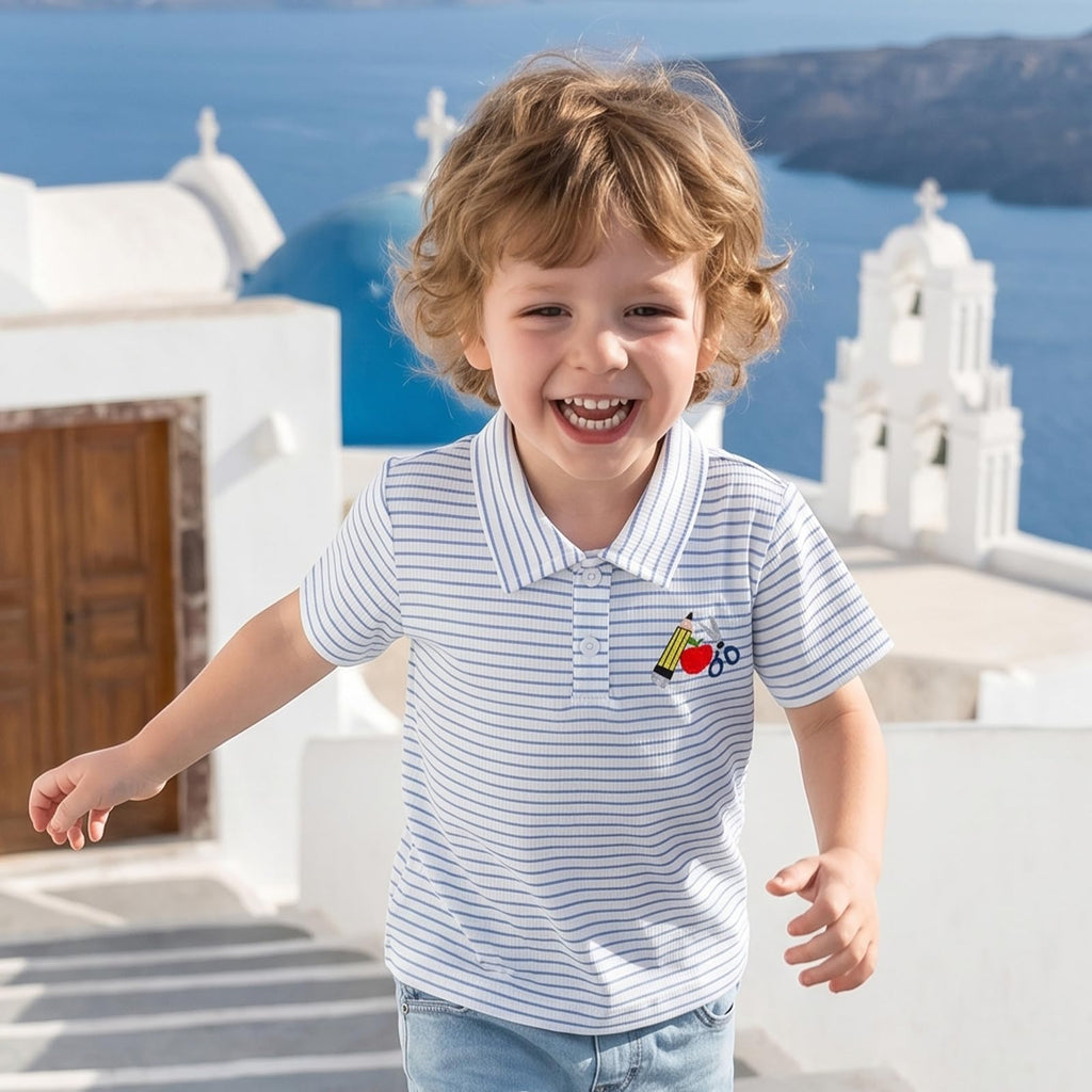 Toddler Boy Back to School Outfits Polo Shirt Summer Clothes