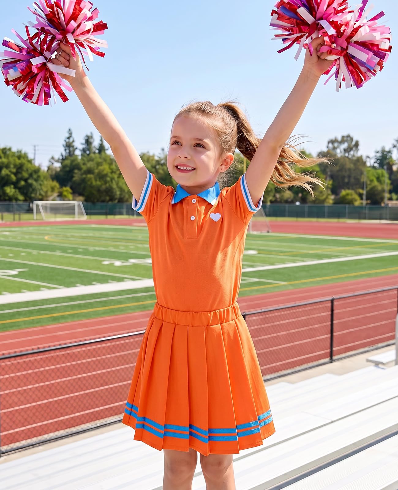 Move Dance Toddler Girls Dress Tennis Clothes Polo Outfit 2 Piece Skirt Set with Shorts 2-7T
