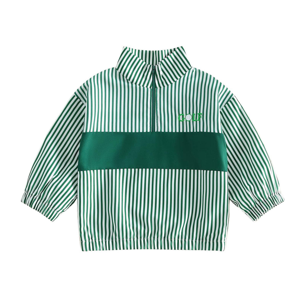 Baby Boy Jacket Toddler Golf Clothes Long Sleeve Lapel Button Down Top Infant First Birthday Outfit Spring Golf Coat