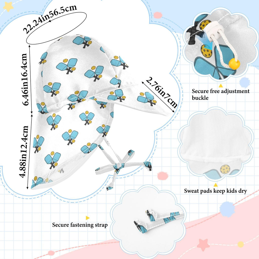 Baby Sun Hat for Girls Boys Toddler Beach Bucket Hats for Camping Travel Outdoor 2-4T