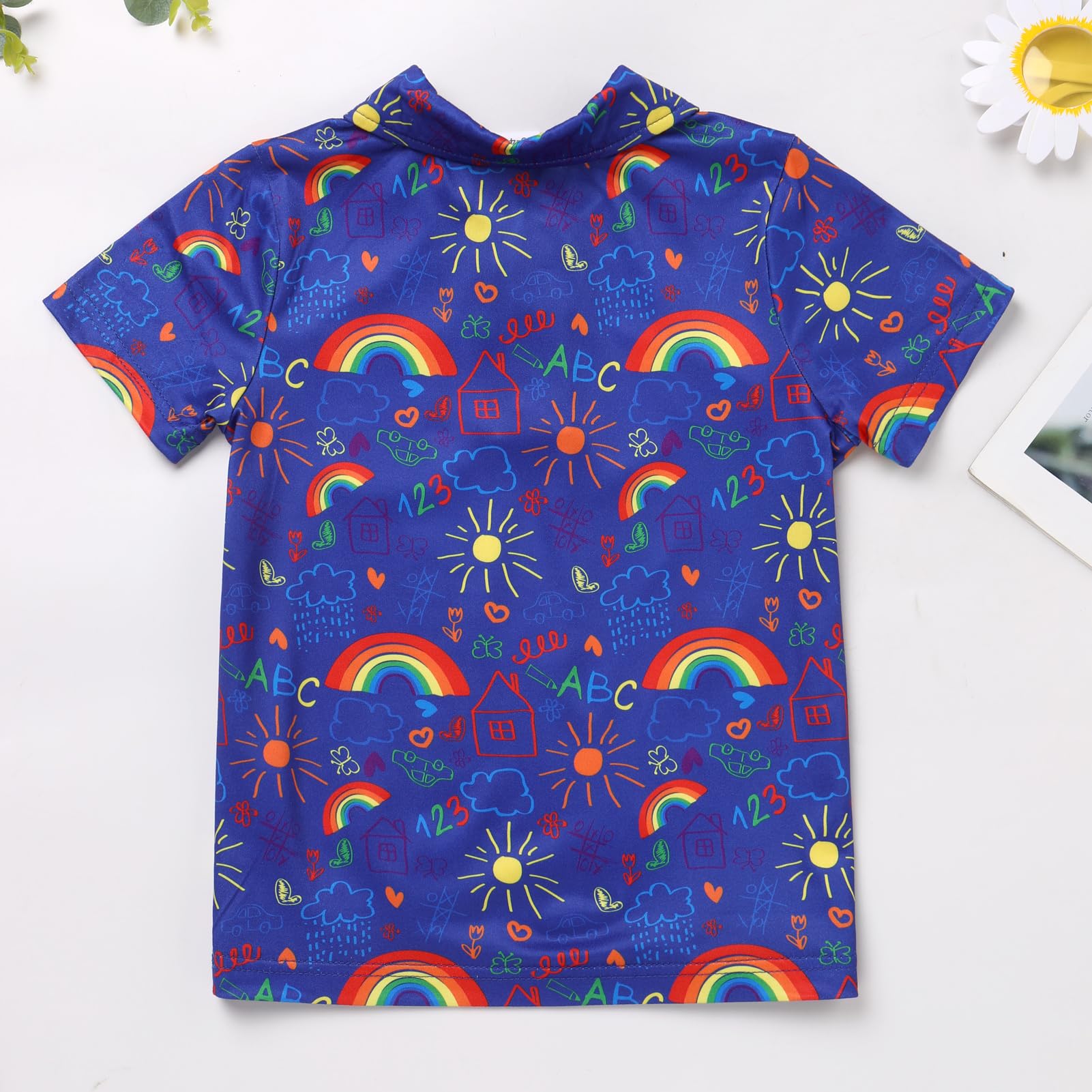 FYMNSI Boys Back to School Shirt School Supplies Short Sleeves Tees Tops Toddler Kids Summer Casual Henley Shirts Clothes