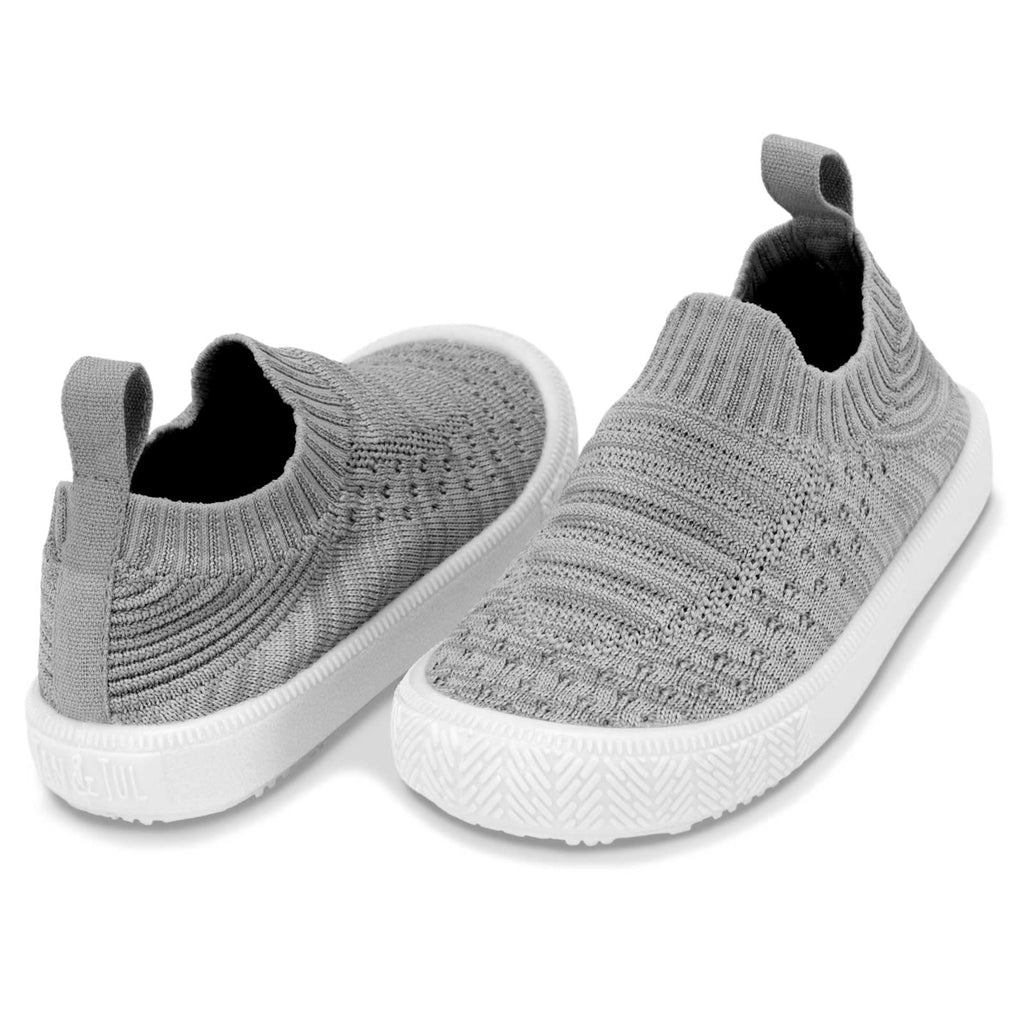 JAN & JUL Slip-on Kids Knit Shoes, Breathable Machine Washable Sneakers