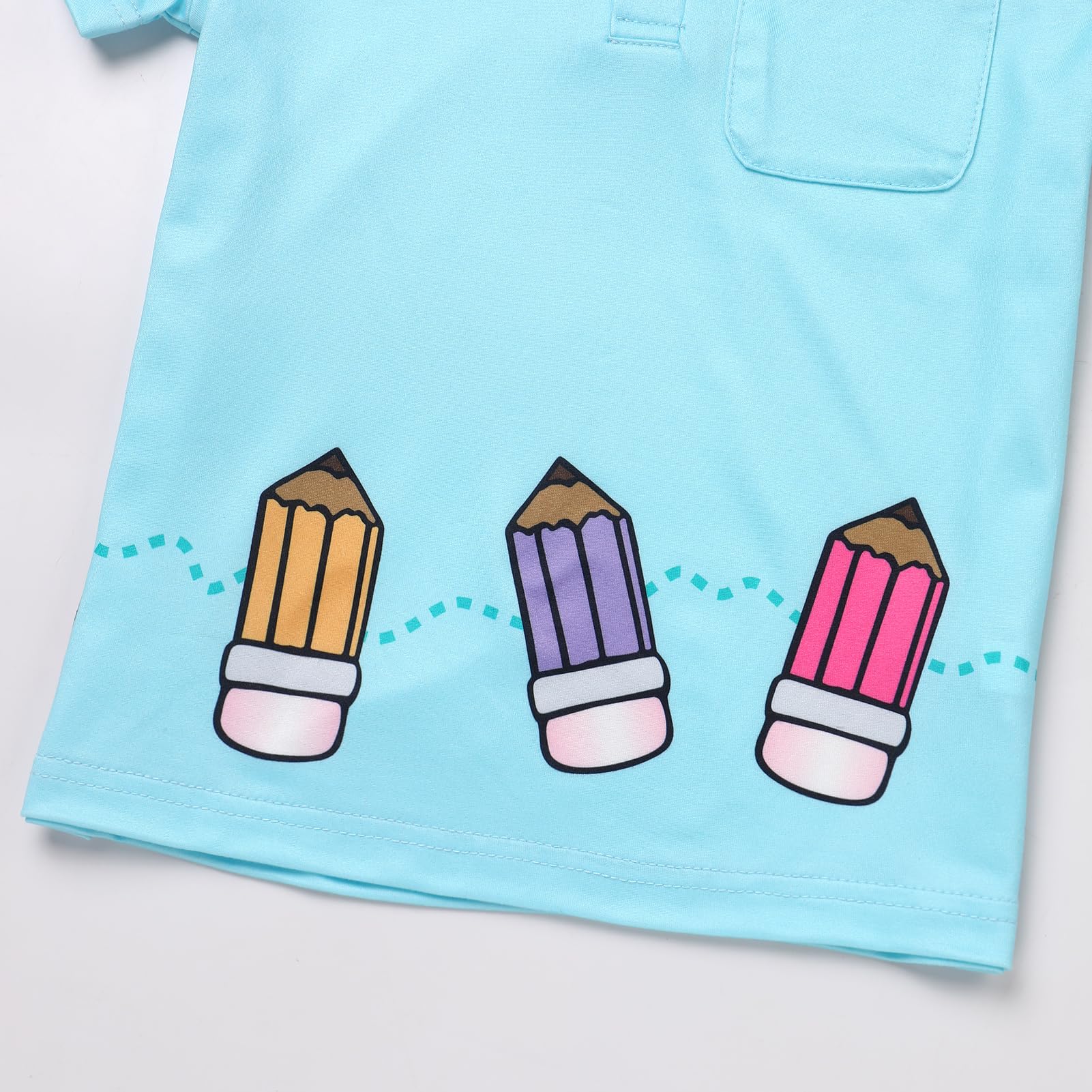 FYMNSI Boys Back to School Shirt School Supplies Short Sleeves Tees Tops Toddler Kids Summer Casual Henley Shirts Clothes