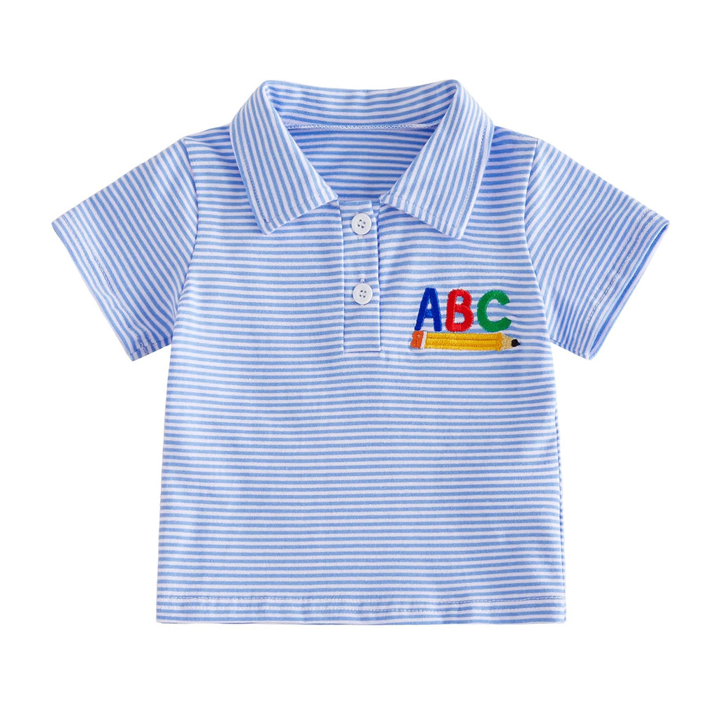 Toddler Boy Back to School Outfits Polo Shirt Summer Clothes
