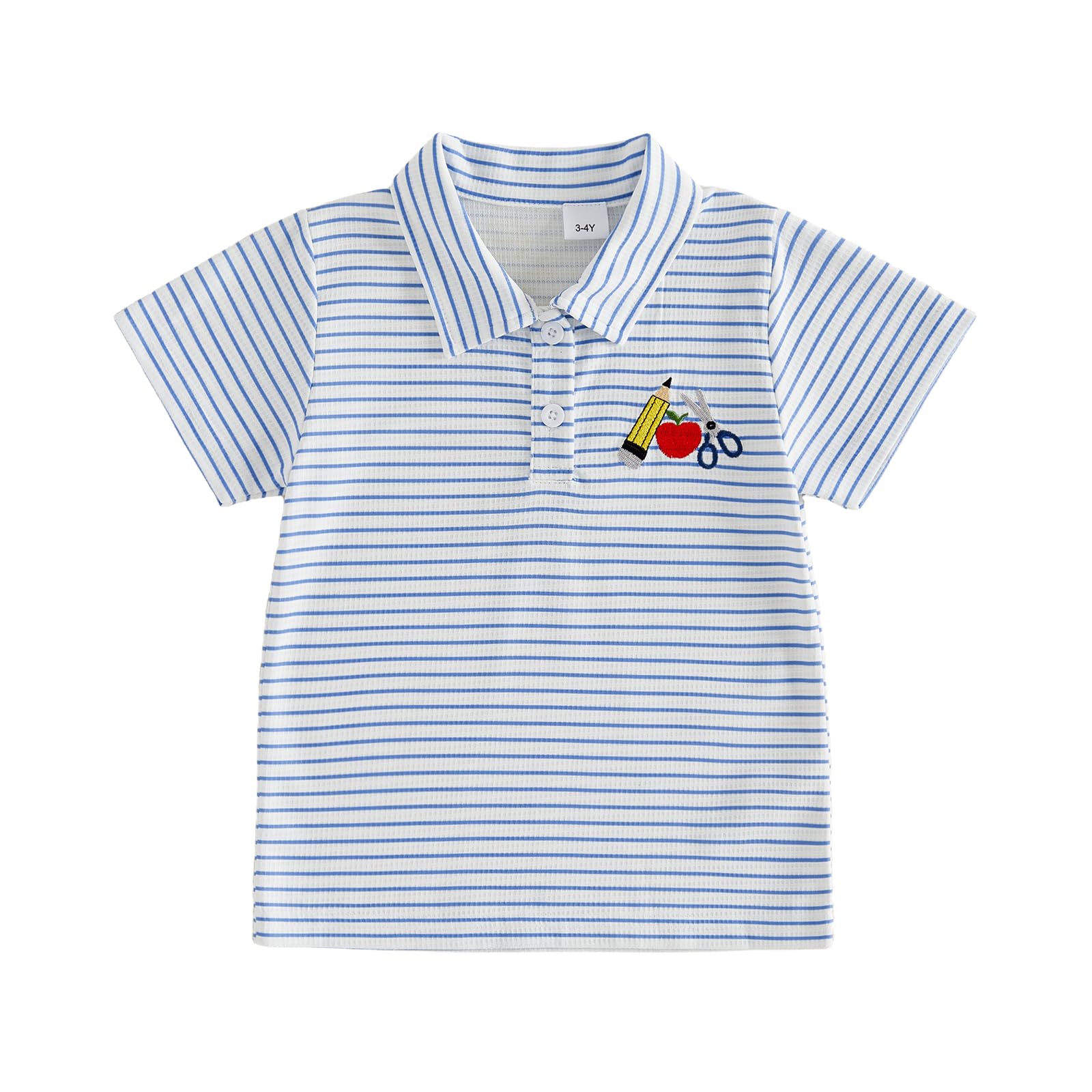 Toddler Boy Back to School Outfits Polo Shirt Summer Clothes