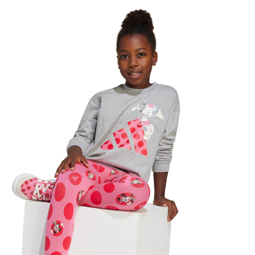 adidas Toddler Girls Minnie Mouse Jogger Set Casual - Grey, Purple