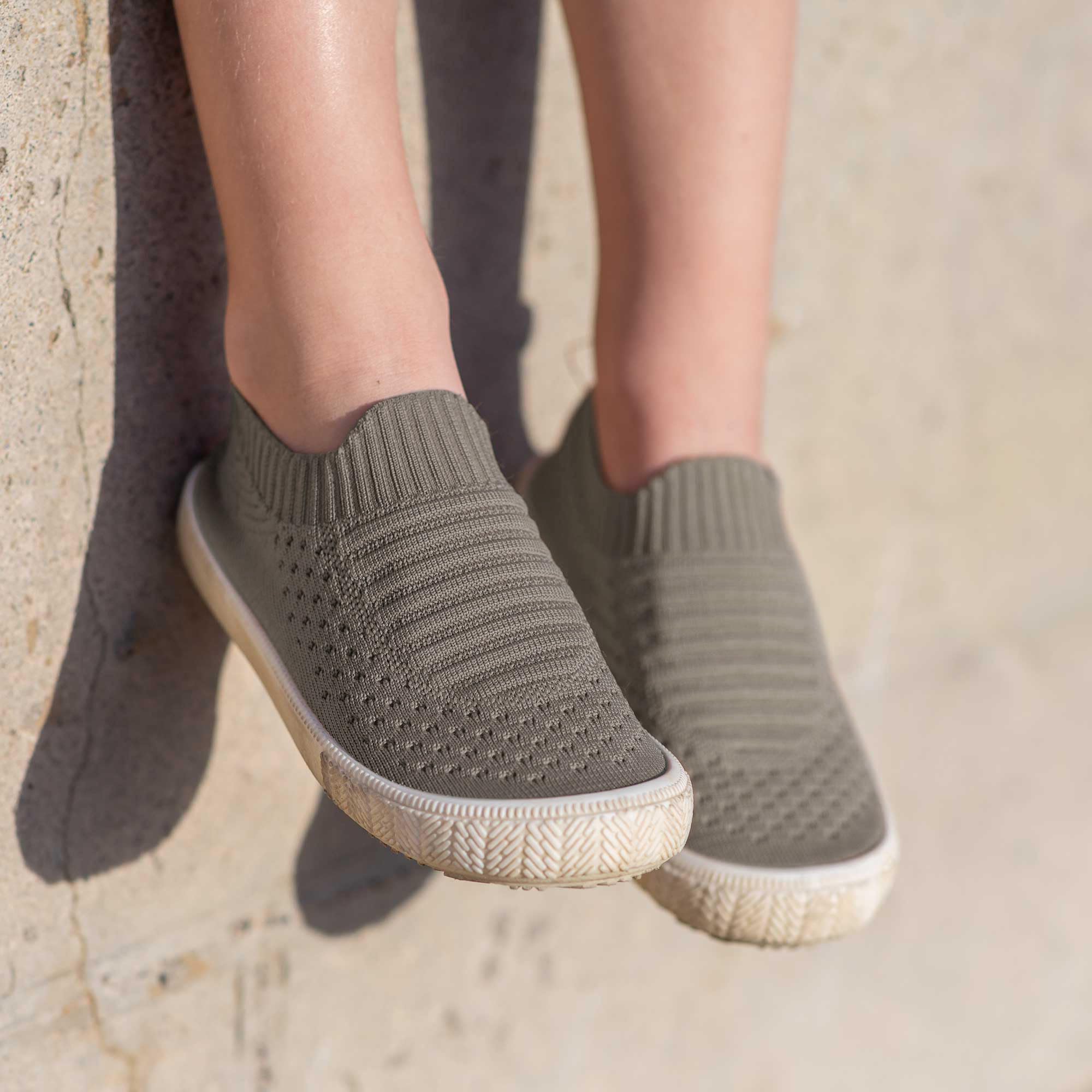 JAN & JUL Slip-on Kids Knit Shoes, Breathable Machine Washable Sneakers