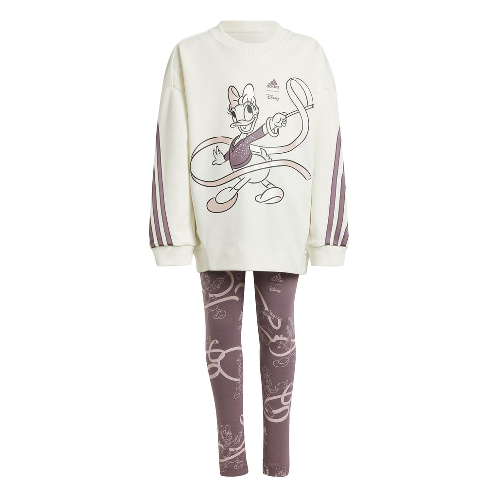 adidas Toddler Girls Minnie Mouse Jogger Set Casual - Grey, Purple