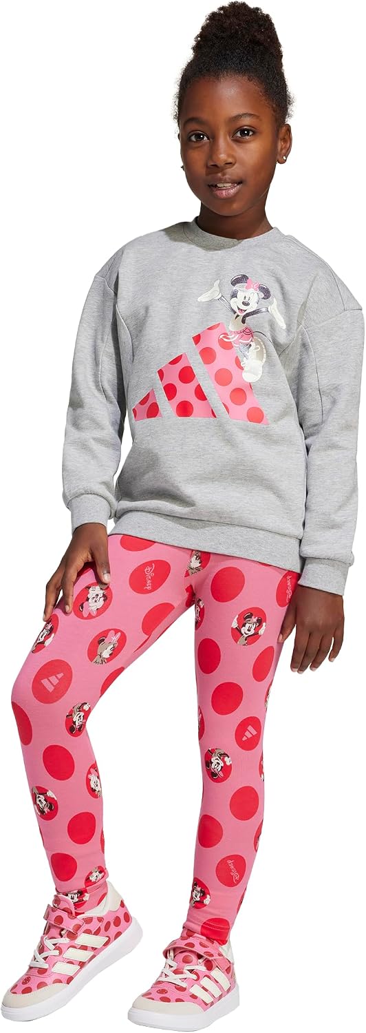 adidas Toddler Girls Minnie Mouse Jogger Set Casual - Grey, Purple