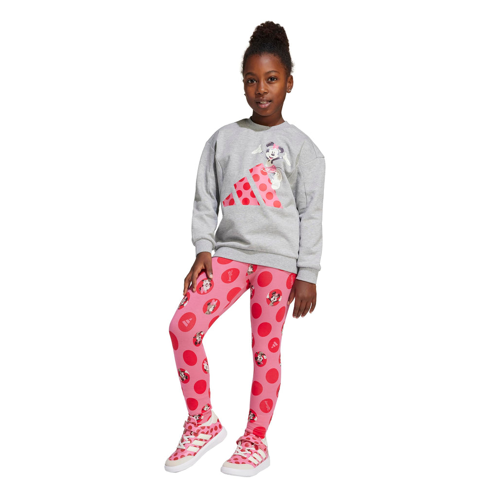 adidas Toddler Girls Minnie Mouse Jogger Set Casual - Grey, Purple