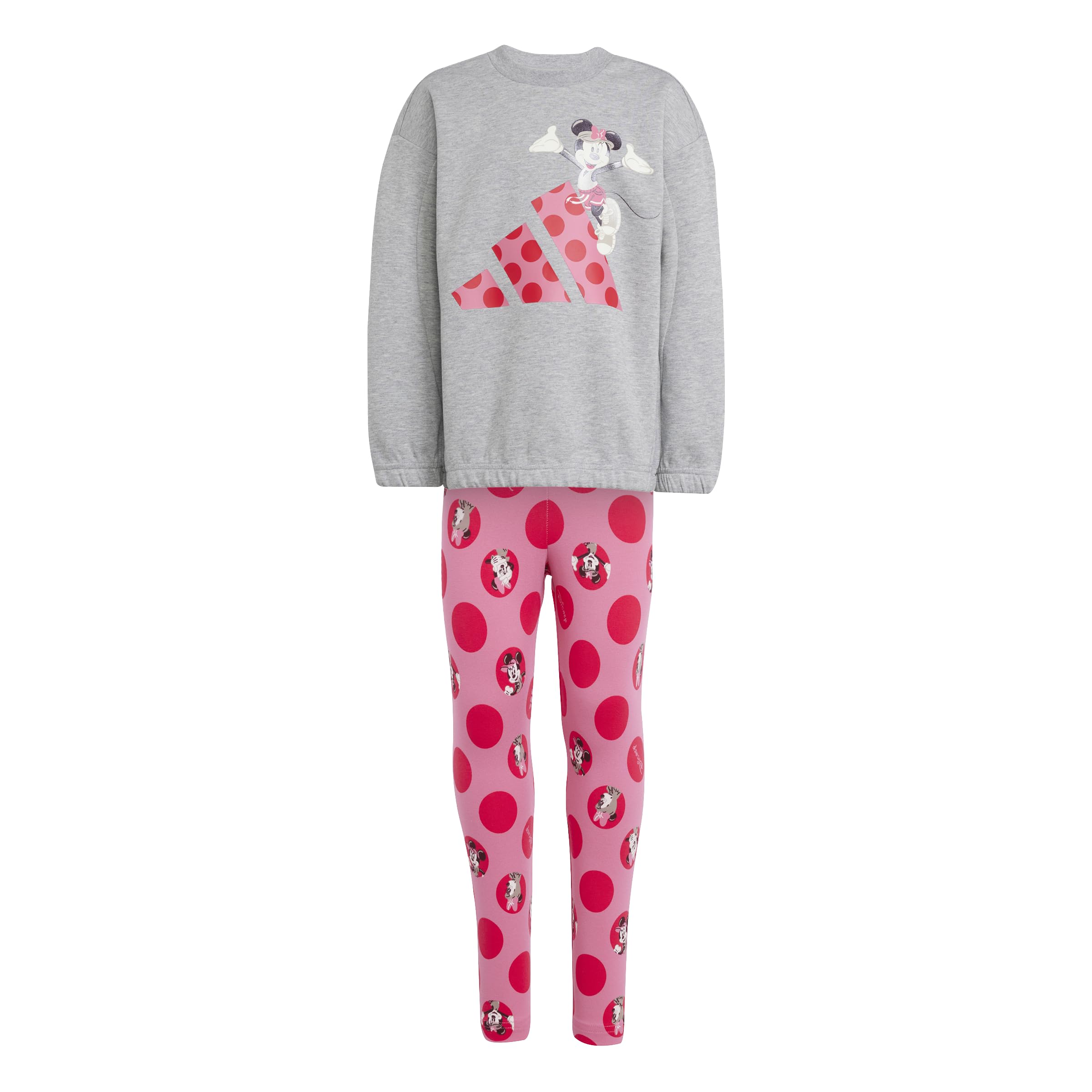 adidas Toddler Girls Minnie Mouse Jogger Set Casual - Grey, Purple
