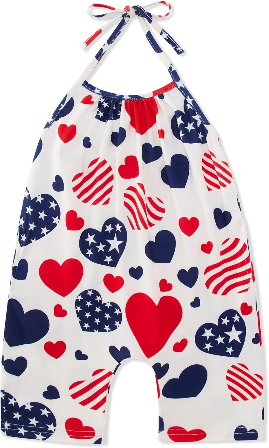 Backless Strap Slouch Jumpsuit for Toddler Girls Cute Harem Halter Romper Pants with Pockets