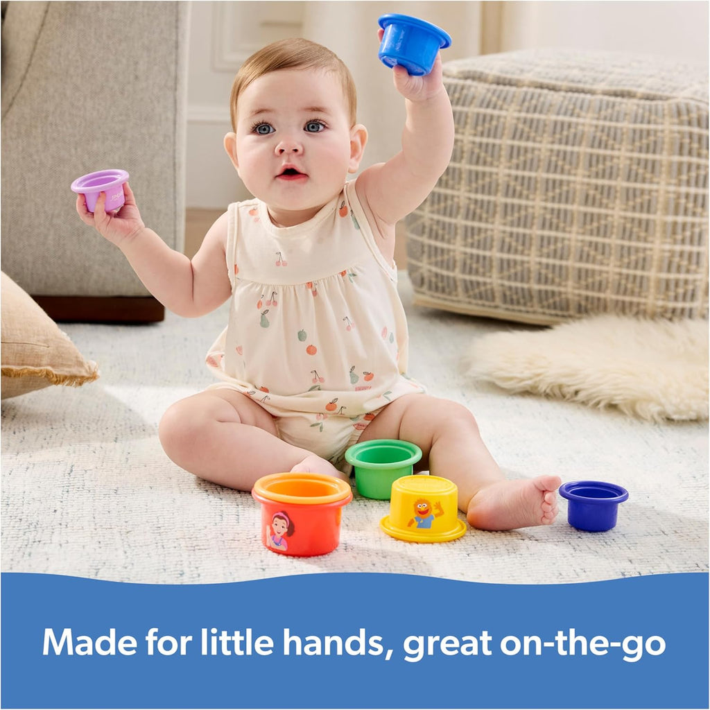 Ms. Rachel Official Rainbow Stacking Cups 7-Pack, Educational Toys & Toddler Toys for Girls & Boys Ages 6 Months to 2+ Years