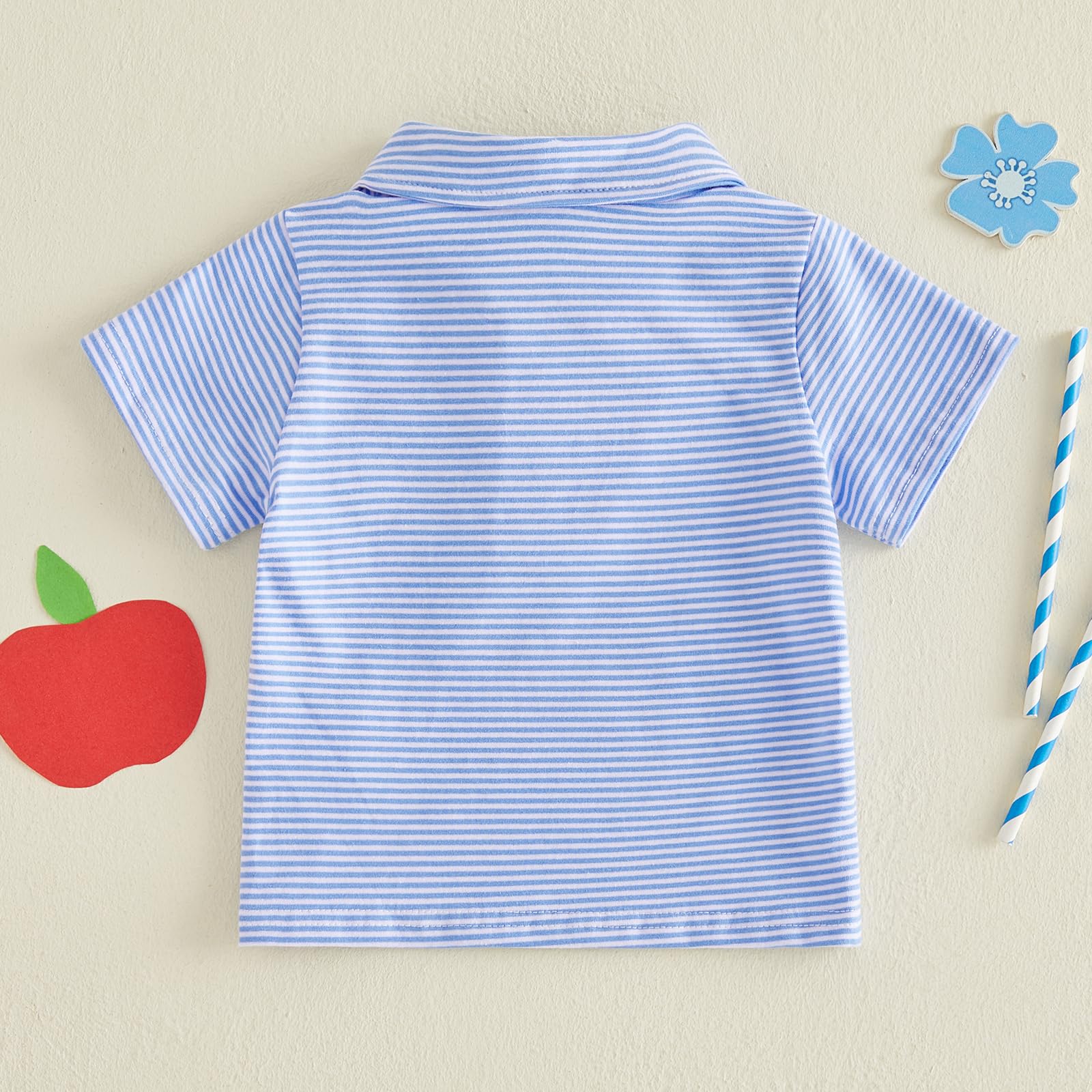 Toddler Boy Back to School Outfits Polo Shirt Summer Clothes