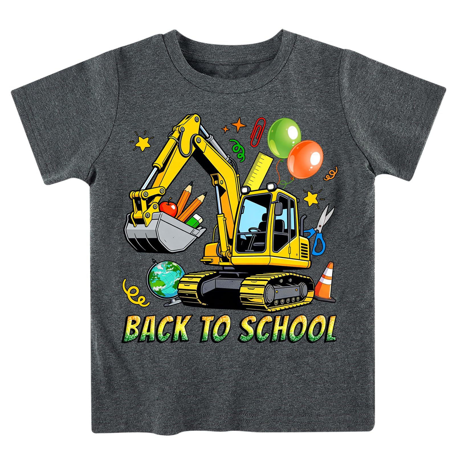 Boys Festival Shirt, Holiday Graphic Cute Print T-Shirt 3-7 Years Toddler Summer Short Sleeve Tops | Back to School Shrit, First Day of School, Christmas, Thanksgiving, Festival Theme Tshirt, Funny Cute Print, Machine Washable