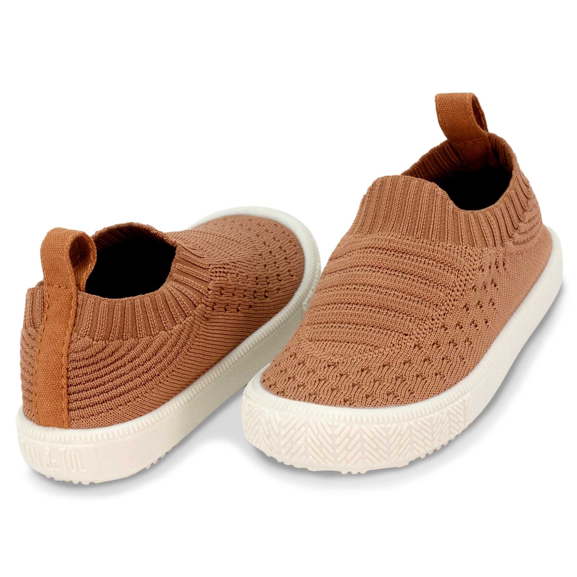 JAN & JUL Slip-on Kids Knit Shoes, Breathable Machine Washable Sneakers