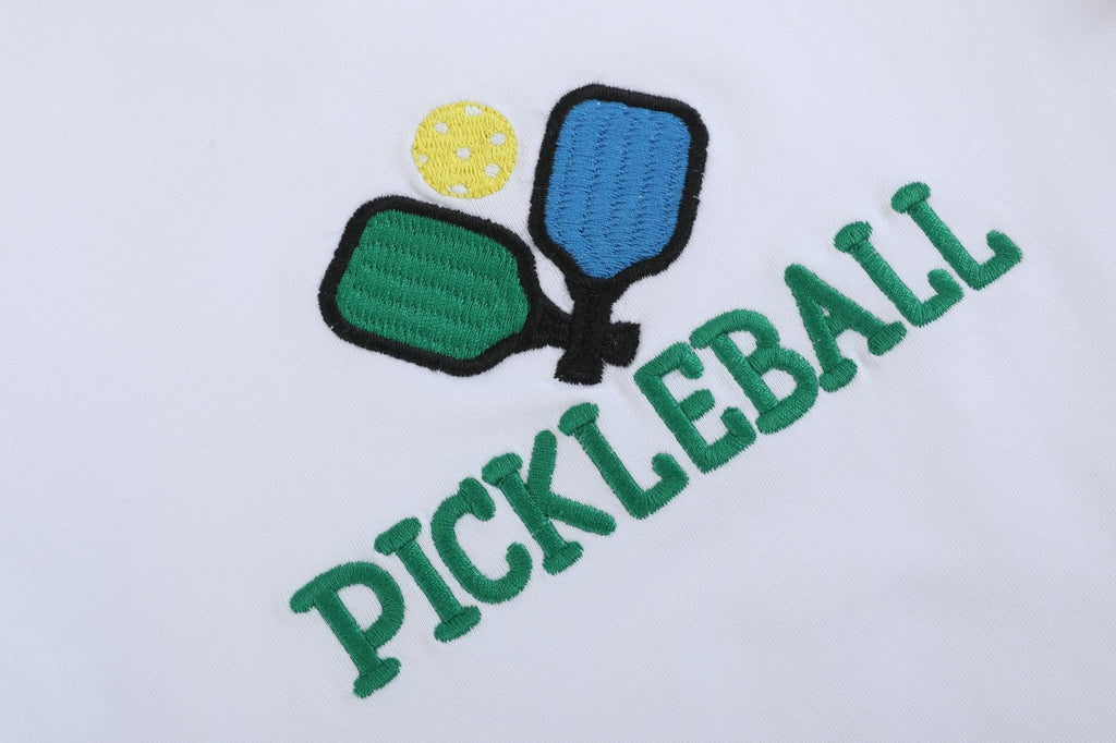 Lil cactus Boys and Toddlers Pickleball T-Shirt and Green Gingham Shorts Set