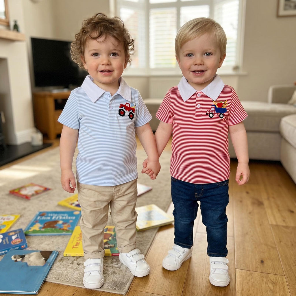 Toddler Boy Back to School Outfits Polo Shirt Summer Clothes