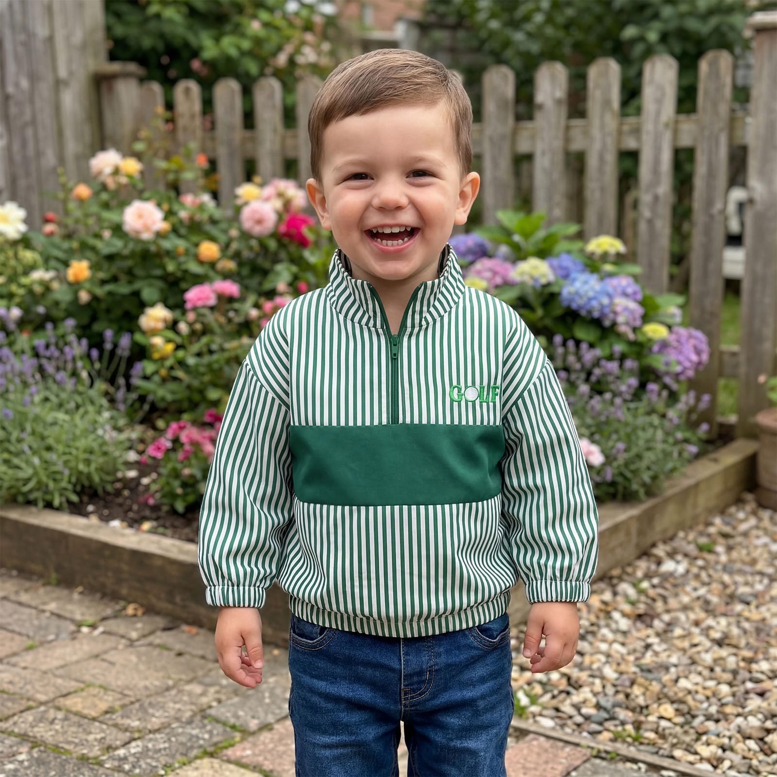 Baby Boy Jacket Toddler Golf Clothes Long Sleeve Lapel Button Down Top Infant First Birthday Outfit Spring Golf Coat