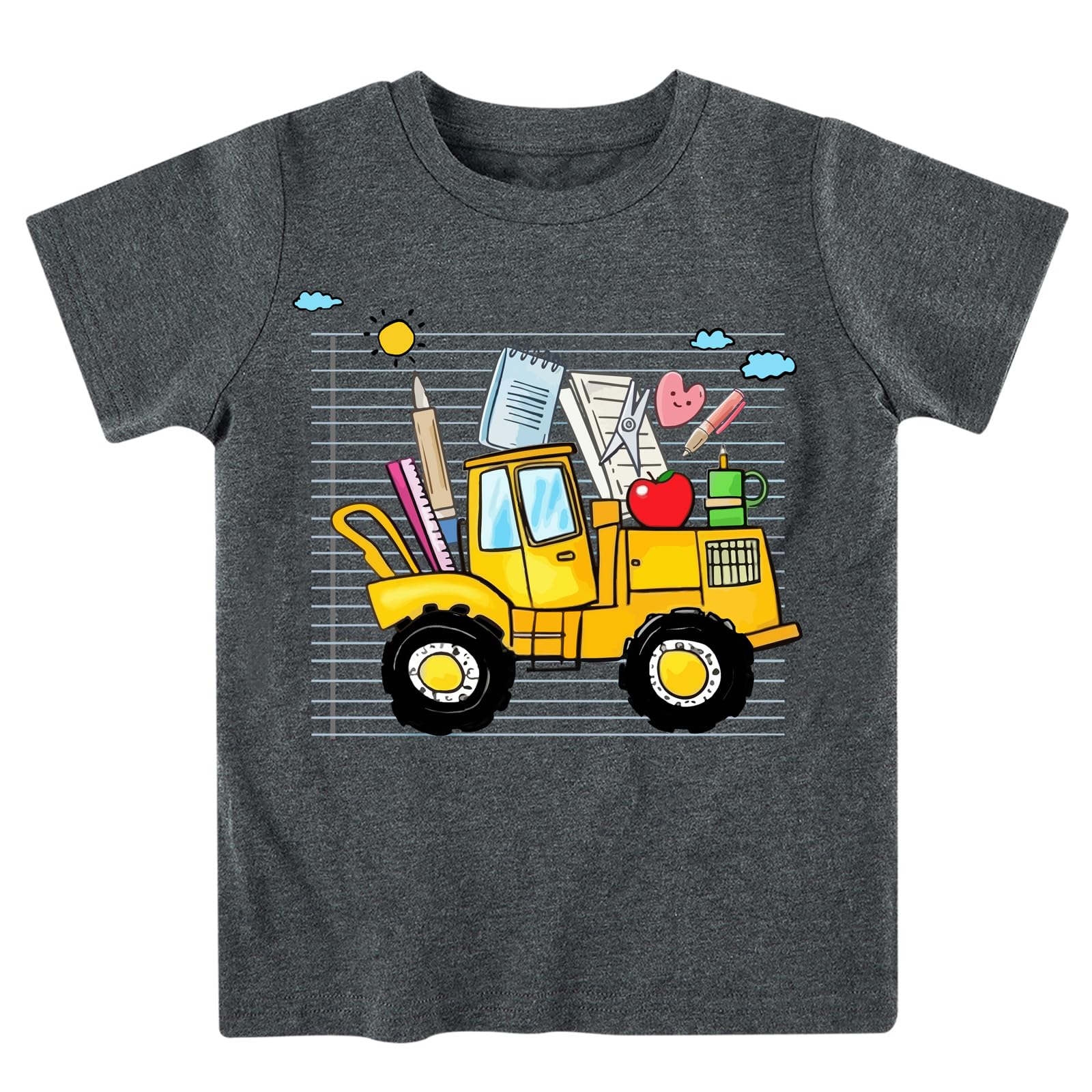 Boys Festival Shirt, Holiday Graphic Cute Print T-Shirt 3-7 Years Toddler Summer Short Sleeve Tops | Back to School Shrit, First Day of School, Christmas, Thanksgiving, Festival Theme Tshirt, Funny Cute Print, Machine Washable
