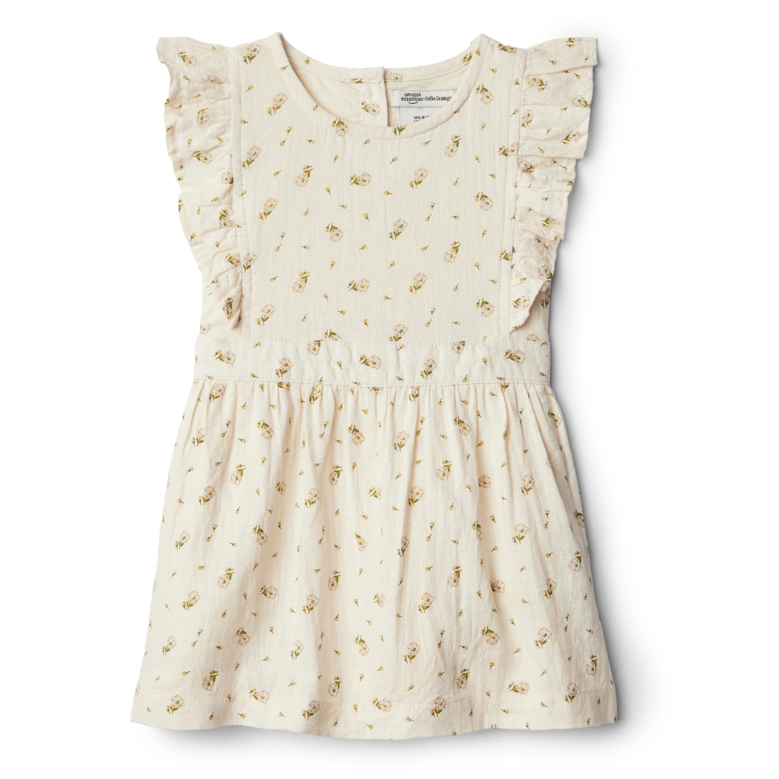 Amazon Essentials x Sofia Grainge Toddler and Baby Girls' Linen Dress