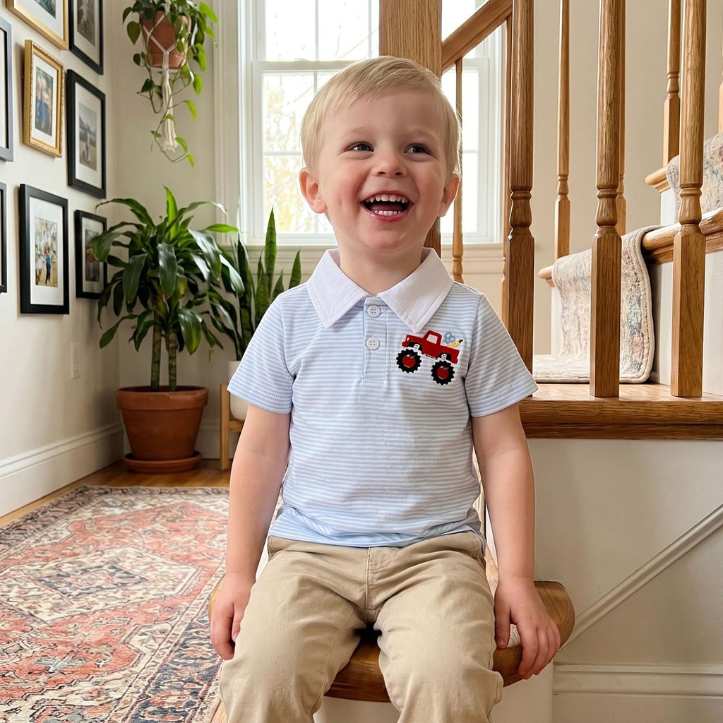 Toddler Boy Back to School Outfits Polo Shirt Summer Clothes