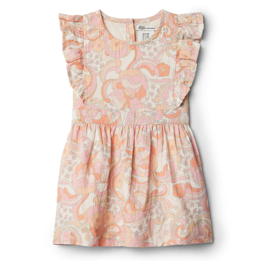 Amazon Essentials x Sofia Grainge Toddler and Baby Girls' Linen Dress