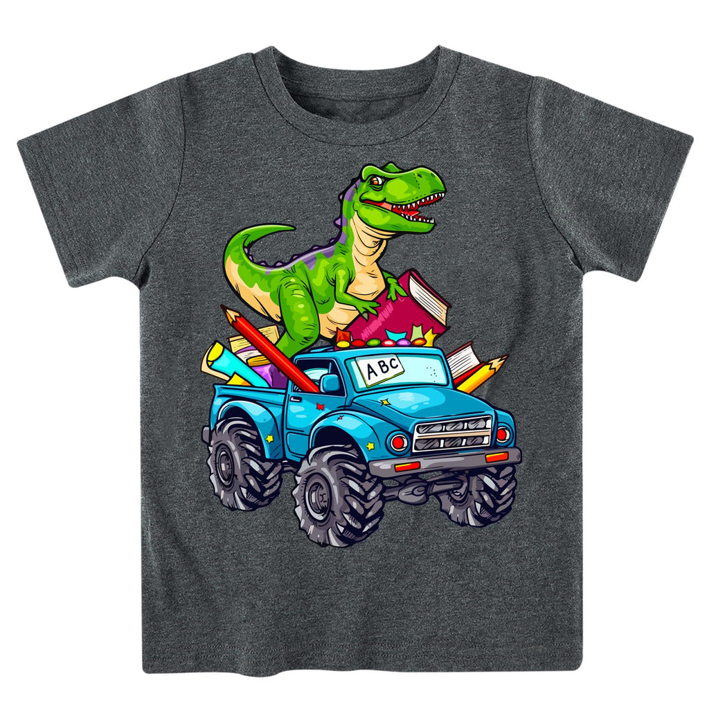 Boys Festival Shirt, Holiday Graphic Cute Print T-Shirt 3-7 Years Toddler Summer Short Sleeve Tops | Back to School Shrit, First Day of School, Christmas, Thanksgiving, Festival Theme Tshirt, Funny Cute Print, Machine Washable