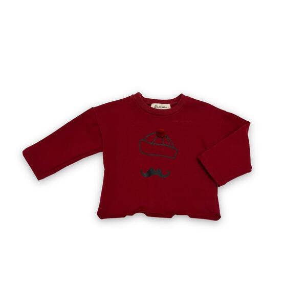 A85 72243 *LITTLE WHO* Pom Beanie Scallop Trim Top (2 Colors