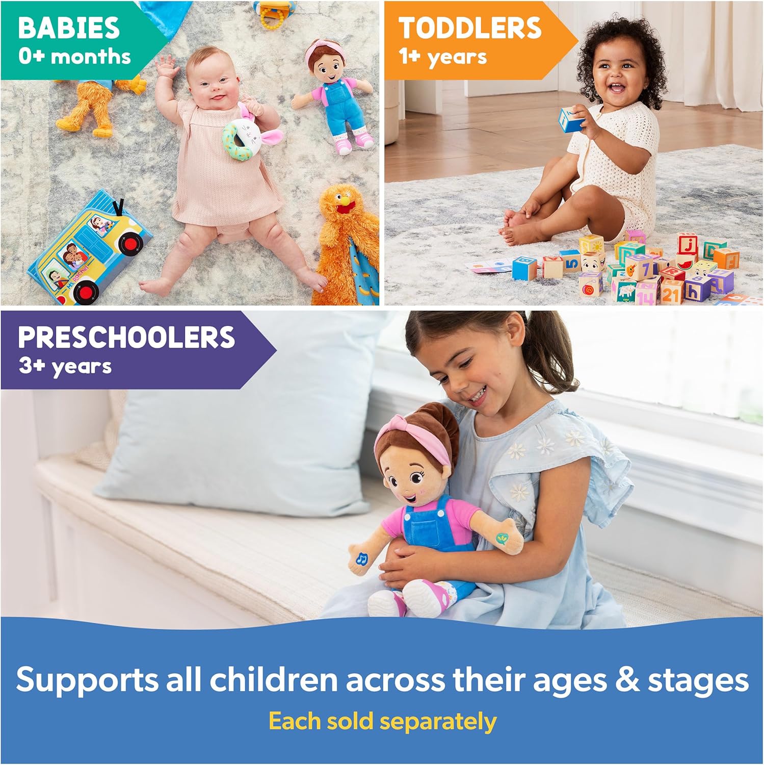Ms. Rachel Official Speak & Sing Doll, 16” Tall Interactive Toy with 4 Songs & 16+ Phrases, Toddler Toys for Girls & Boys Ages 6 Months to 3+ Years. *Amelia’s Pick