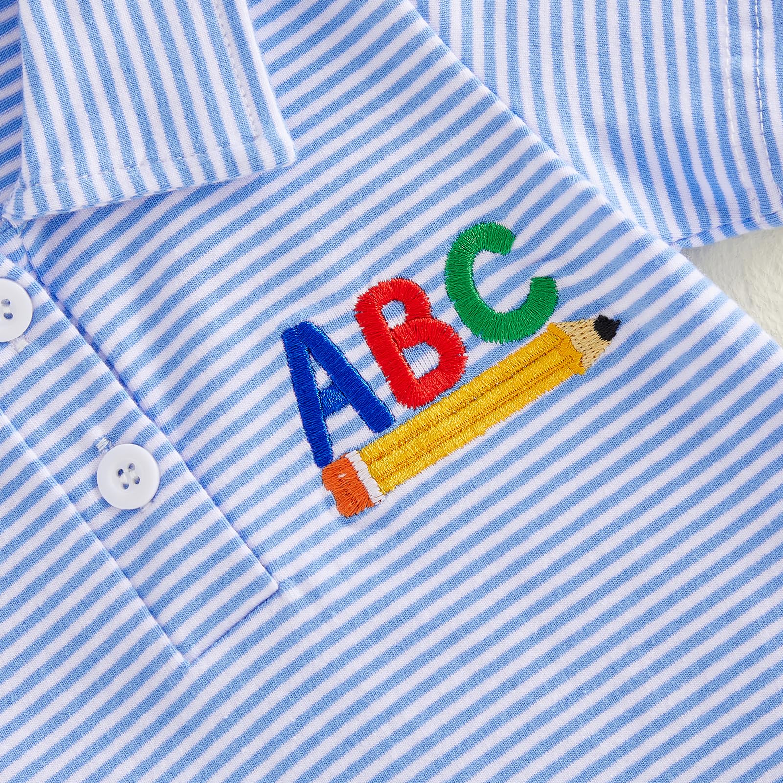 Toddler Boy Back to School Outfits Polo Shirt Summer Clothes