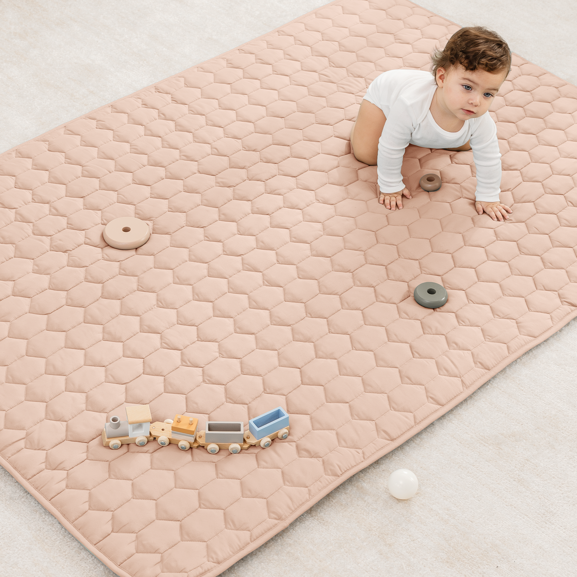 Premium Play Mat, Quilted Baby Mat for Floor by Comfy Cubs
