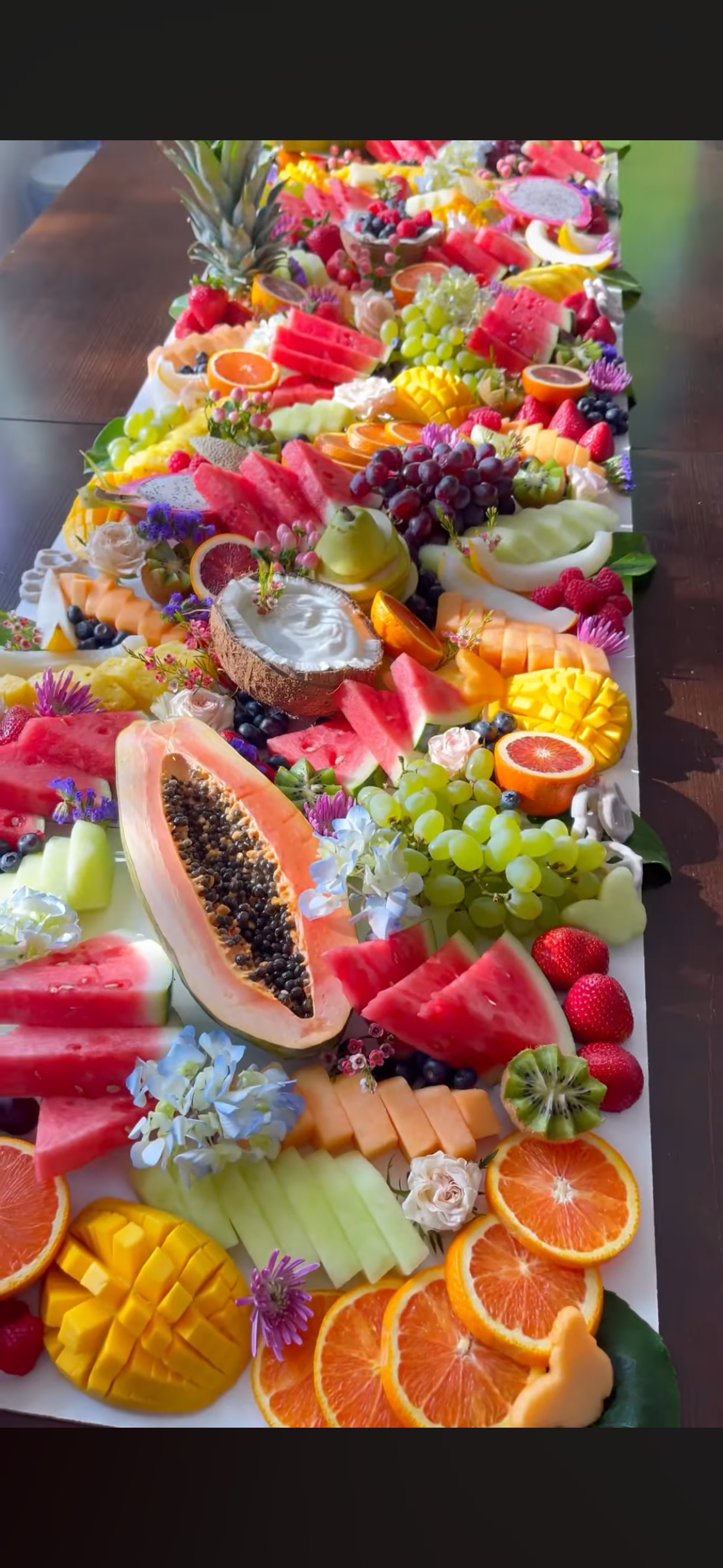 Party add on: fruit and dip board serves 20