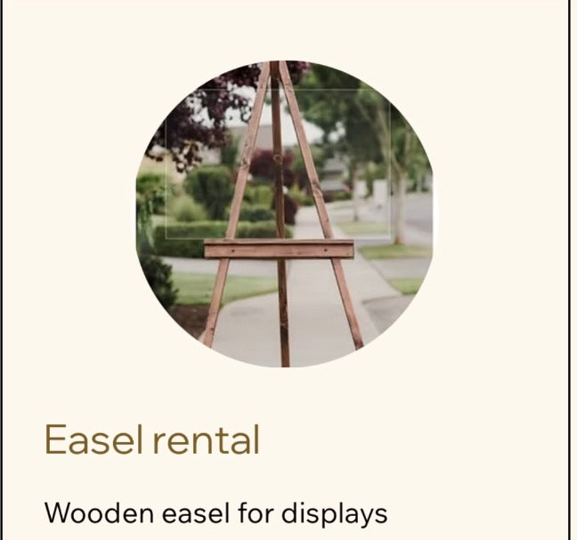 Wooden Easel and Birthday Sign: Celebration Room Add on