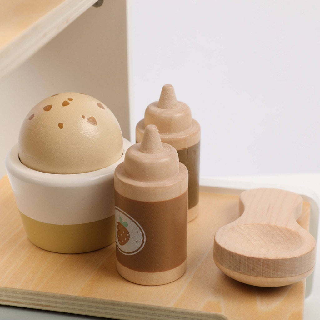 Wooden Ice Cream Shop Set – Pretend Play Counter Ages 3+